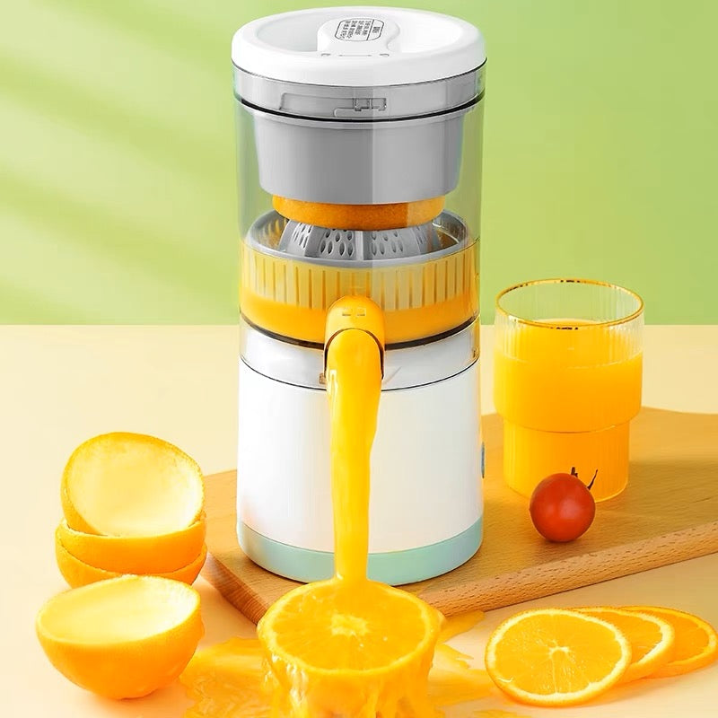 Portable Automatic Citrus Juicer - Electric Orange & Lemon Juicer | USB Rechargeable 45W Wireless Squeezer | Hands-Free Fresh Juice Maker for Home, Travel, Picnic