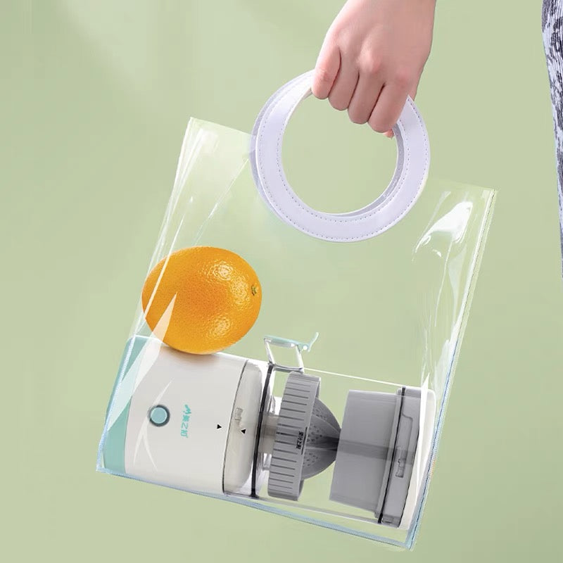 Portable Automatic Citrus Juicer - Electric Orange & Lemon Juicer | USB Rechargeable 45W Wireless Squeezer | Hands-Free Fresh Juice Maker for Home, Travel, Picnic