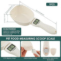 Digital Pet Food Measuring Scoop Scale - 800g LCD Display Measuring Spoon | Detachable Handle Dog Food Scale | Accurate 1g Kitchen Spoon Scale for Pets, Flour, Grains, Coffee