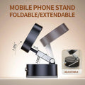 360° Rotatable Vacuum Magnetic Car Phone Mount - Foldable Dashboard Holder for iPhone & Android | Strong Suction, One-Touch Lock, MagSafe Compatible