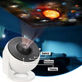 13-in-1 Planetarium Galaxy Projector for Bedroom - HD Star Projector Night Light with Solar System Discs, 360° Rotating Focus, Timer | for Kids, Adults, Ceiling, Home Theater