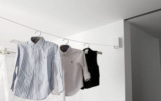 Invisible Retractable Clothesline - Wall Mounted Indoor & Outdoor Drying Line | Heavy Duty Stainless Steel Wire | Space Saving Laundry Line for Bathroom, Balcony, Laundry Room, Hotel